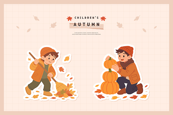 구름 모자 단풍 일러스트 모션 자연 놀이 호박 나뭇잎 풍경 야외 친구 장난감 외투 수확 가을 집중 즐거움 국내일러스트 AI파일 자연요소 잡화 계절 감정 컨셉 상의 잎 농업 채소 관계 생태계 파일형식 벡터