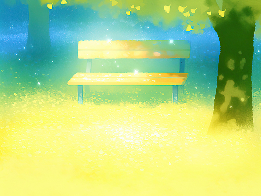 JPG 나무 공원 컬러 벤치 일러스트 자연 나뭇잎 조명 풍경 빛 노란색 평화 고요 산책 가을 즐거움 뷰티풀 순간 국내일러스트 AI일러스트 AI콘텐츠 식물 계절 공공시설 감정 컨셉 잎 의자 휴식 생태계 파일형식