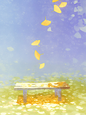 JPG 나무 계절 공원 벤치 일러스트 자연 휴식 나뭇잎 따뜻함 풍경 잔디 일상 햇빛 평화 고요 가을 떨어짐 은행잎 힐링 장면 뷰티풀 국내일러스트 AI일러스트 AI콘텐츠 식물 공공시설 컨셉 잎 의자 라이프 태양 생태계 파일형식