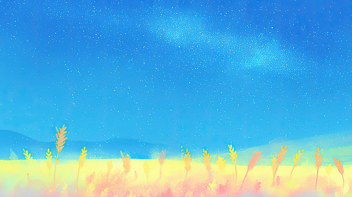 JPG 감정 별 여유 일러스트 자연 하늘 생명 산 풍경 초원 빛 농작물 평화 노을 고요 금색 밤 저녁 뷰티풀 수평선 국내일러스트 AI일러스트 AI콘텐츠 자연요소 컬러 컨셉 농업 견과류 야간 생태계 파일형식