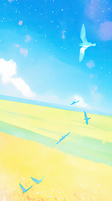 JPG 구름 감정 여유 바다 컬러 여행 일러스트 자연 조류 하늘 생명 풍경 해변 일상 여름 파란색 평화 자유 상쾌 뷰티풀 국내일러스트 AI일러스트 AI콘텐츠 자연요소 동물 계절 컨셉 라이프 생태계 파일형식