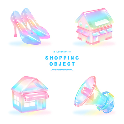 PSD 편집이미지 디자인 컬러 신발 주택 쇼핑 3D 상점 스피커 화려 소비 구매 오브젝트 편집3D 음향기기 컨셉 건물 디지털합성 파일형식