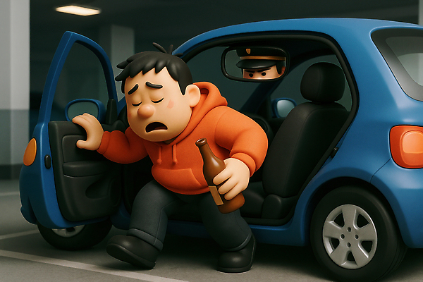 JPG 편집이미지 캐릭터 남자 이동 자동차 파란색 회색 도시 음주 주차장 어려움 테마 편집3D AI컴퓨터그래픽 AI콘텐츠 육상교통 컬러 컨셉 사람 3D 파일형식