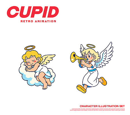 구름 캐릭터 전통 상징 일러스트 놀이 천사 사랑 풍경 귀여움 아기 달콤 나팔 즐거움 그림 화사함 큐피드 일러캐릭터 AI파일 자연요소 감정 악기 컨셉 사람 맛 파일형식 벡터