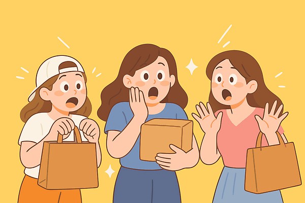 여자 행복 감정 포즈 백그라운드 일러스트 표정 이야기 대화 선물 캐주얼 친구 놀람 기쁨 만남 반응 사교 소지품 순간 셰어링 국내일러스트 AI파일 옷 컨셉 관계 말하기 사람 오브젝트 파일형식 벡터 공유경제