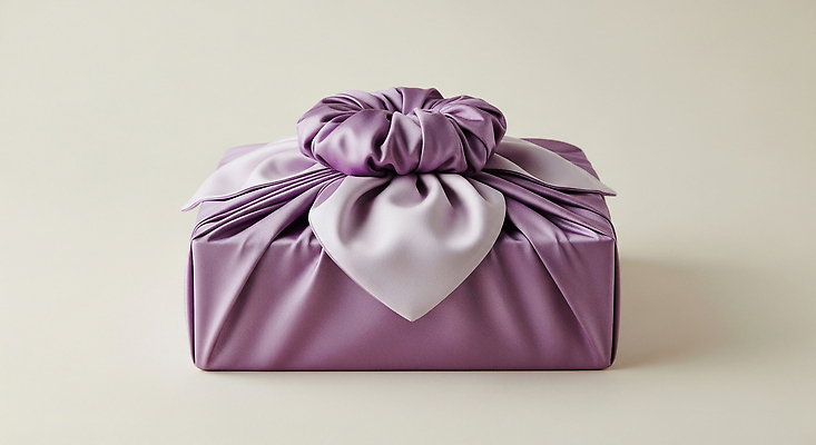 JPG 편집이미지 디자인 기념일 리본 포장 탁자 선물 장식 상자 보라색 축하 보자기 주름 뷰티풀 추석선물 편집실사 AI포토 AI콘텐츠 컬러 가구 컨셉 이벤트 추석 CG 파일형식 천_직물 명절선물