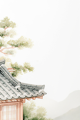 JPG 나무 전통 디자인 건축 문화 여유 예술 일러스트 자연 지붕 한국 풍경 햇빛 정원 고요 역사 조화 뷰티풀 국내일러스트 AI일러스트 AI콘텐츠 식물 감정 아시아 태양 생태계 파일형식