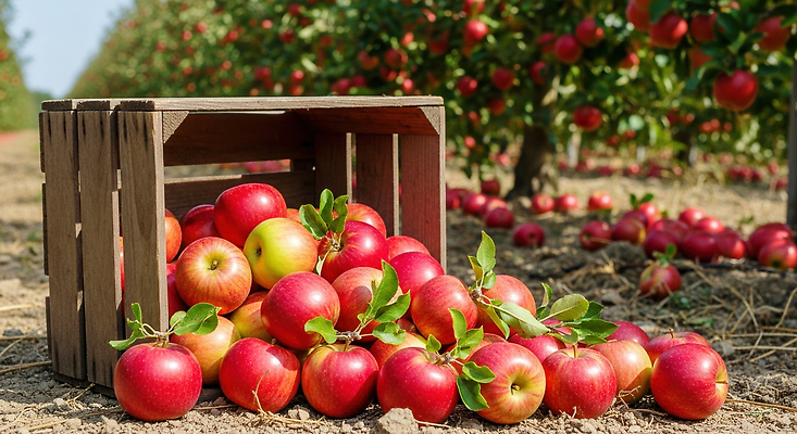 JPG 식물 편집이미지 농업 과일 자연 여름 농장 환경 수확 신선 사과 농부 과수원 생태계 사과나무 수확철 편집실사 AI포토 AI콘텐츠 나무 직업 계절 산업 CG 파일형식