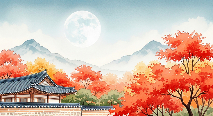 JPG 나무 전통 컬러 단풍 고건축 일러스트 자연 하늘 산 한국 풍경 고요 문화재 달 가을 역사 밤 오브젝트 조화 고풍 뷰티풀 국내일러스트 AI일러스트 AI콘텐츠 자연요소 식물 건축물 계절 아시아 잎 견과류 생태계 파일형식
