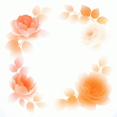 JPG 디자인 꽃 예술 꽃다발 백그라운드 잎 패턴 일러스트 자연 미소 장식 장미 주황색 봄 흰색 부드러움 화사함 뷰티풀 국내일러스트 AI일러스트 AI콘텐츠 식물 계절 컬러 컨셉 무늬 표정 감각 생태계 파일형식