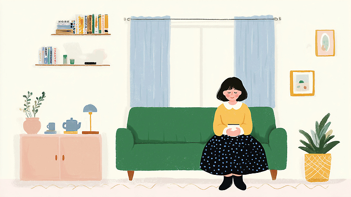 JPG 식물 라이프스타일 디자인 여자 거실 일러스트 휴식 실내 취미 일상 책 인테리어 독서 분위기 차 편안함 오브젝트 모던 국내일러스트 AI일러스트 AI콘텐츠 음료 컨셉 사람 내부 라이프 생활 감각 파일형식