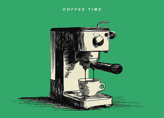 PSD 디자인 커피 음료 일러스트 아침 따뜻함 일상 컵 초록색 카페 흐름 작업 맛 편안함 커피메이커 그림 향기 자동 국내일러스트 주간 식기 컬러 컨셉 라이프 상점 감각 냄새 커피용품 파일형식