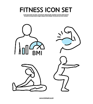 웰빙 일러스트 모션 건강 운동 헬스 스트레칭 웨이트트레이닝 국내일러스트 AI파일 파일형식 벡터