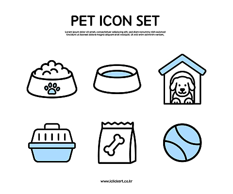동물 아이콘 디자인 공 디저트 그래픽 반려동물 귀여움 캐리어 개 먹이 오브젝트 픽셀 2D아이콘 AI파일 음식 컨셉 포유류 여행가방 파일형식 벡터