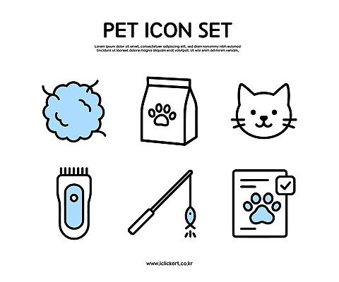 동물 아이콘 디자인 패턴 반려동물 귀여움 고양이 낚싯대 먹이 체크리스트 사용방법 2D아이콘 AI파일 컨셉 무늬 포유류 낚시용품 방법 파일형식 벡터