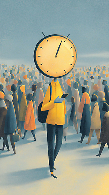 JPG 예술 상징 시계 여행 생각 일러스트 스트레스 여러명 일상 스마트폰 혼잡 그림 백리향 우울감 국내일러스트 AI일러스트 AI콘텐츠 감정 다수 사람 라이프 핸드폰 스마트기기 파일형식