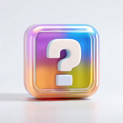 JPG 편집이미지 디자인 예술 컬러 그래픽 컴퓨터 디지털 물음표 질문 배열 호기심 조화 인터페이스 창의력 사용자 편집3D AI컴퓨터그래픽 AI콘텐츠 기호 감정 컨셉 전자제품 3D 파일형식