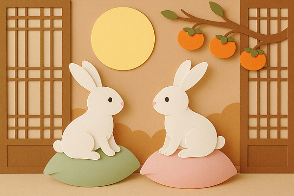 JPG 나무 편집이미지 전통 디자인 컬러 백그라운드 쿠션 과일 자연 평화 귀여움 공간 토끼 창의성 편집실사 AI포토 AI콘텐츠 식물 컨셉 포유류 반려동물 CG 생태계 파일형식