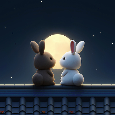 JPG 동물 편집이미지 자연 밤하늘 지붕 사랑 풍경 친구 귀여움 우정 보름달 토끼 분위기 포근함 이미지편집 AI컴퓨터그래픽 AI콘텐츠 감정 컨셉 포유류 관계 하늘 반려동물 달 감각 야간 생태계 파일형식