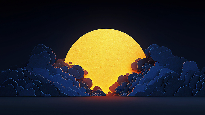 JPG 모양 구름 편집이미지 예술 컬러 자연 빛 평화 일출 보름달 그림 조화 뷰티풀 이미지편집 AI컴퓨터그래픽 AI콘텐츠 자연요소 컨셉 노을 달 생태계 파일형식