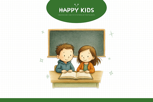 PSD 교육 어린이 일러스트 교실 대화 웃음 손짓 일상 책 친구 학습 독서 성장 시간 즐거움 소통 관심 흥미 국내일러스트 감정 컨셉 학교 관계 모션 표정 말하기 사람 라이프 파일형식