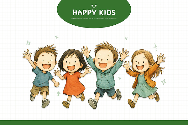 PSD 손 행복 어린이 컬러 일러스트 가족 자연 놀이 밝음 미소 친구 그룹 즐거움 그림 장면 주말 국내일러스트 감정 관계 표정 사람 신체부위 생태계 파일형식