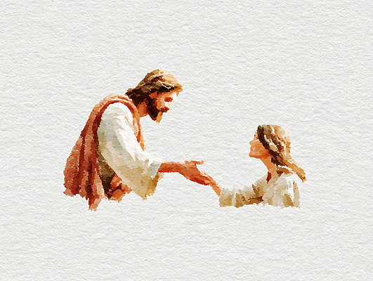 JPG 감정 종교 예술 일러스트 관계 따뜻함 대화 사랑 미소 사람 손짓 소녀 만남 표현 예수 그림 장면 교훈 국내일러스트 AI일러스트 AI콘텐츠 여자 어린이 컨셉 모션 표정 말하기 신_종교 파일형식