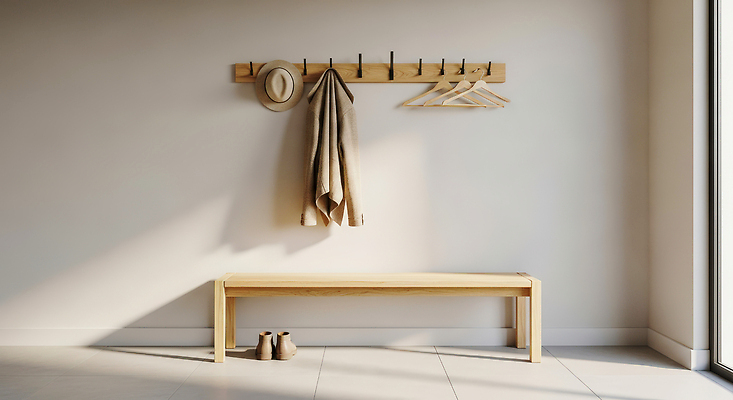 JPG 편집이미지 디자인 벤치 아침 주택 실내 따뜻함 인테리어 햇빛 공간 편안함 오브젝트 모던 편집실사 AI포토 AI콘텐츠 주간 의자 내부 건물 태양 감각 CG 파일형식