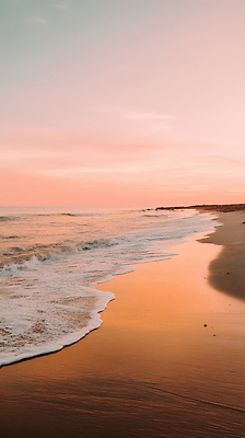 JPG 편집이미지 파도 바다 야경 자연 하늘 따뜻함 풍경 해변 파란색 고요 일몰 조용 차분 편집실사 AI포토 AI콘텐츠 컬러 컨셉 노을 야간 CG 생태계 파일형식 풍경_경치