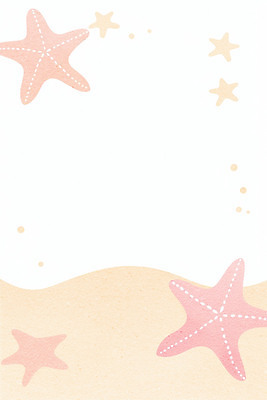 JPG 디자인 별 모래 바다 분홍색 컬러 백그라운드 패턴 일러스트 자연 생물 해변 그래픽 장식 여름 평화 수중동물 그림 국내일러스트 AI일러스트 AI콘텐츠 자연요소 동물 계절 컨셉 무늬 생태계 파일형식