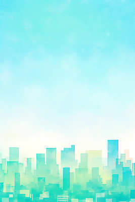 JPG 실루엣 컬러 백그라운드 일러스트 자연 하늘 아침 풍경 건물 태양 평화 대기 도시 심플 조화 뷰티풀 청명 국내일러스트 AI일러스트 AI콘텐츠 주간 자연요소 건축물 컨셉 촬영기법 생태계 파일형식