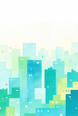 JPG 디자인 건축 예술 컬러 백그라운드 패턴 일러스트 자연 아침 수채화 풍경 건물 도시 편안함 그림 심플 감성 조화 국내일러스트 AI일러스트 AI콘텐츠 주간 건축물 컨셉 무늬 감각 생태계 파일형식