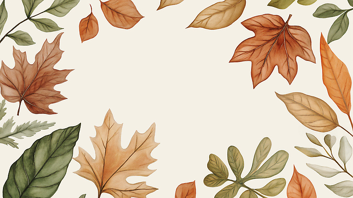 JPG 식물 디자인 계절 예술 컬러 백그라운드 일러스트 자연 생명 나뭇잎 장식 초록색 갈색 노란색 주황색 가을 분위기 그림 조화 뷰티풀 국내일러스트 AI일러스트 AI콘텐츠 컨셉 잎 생태계 파일형식