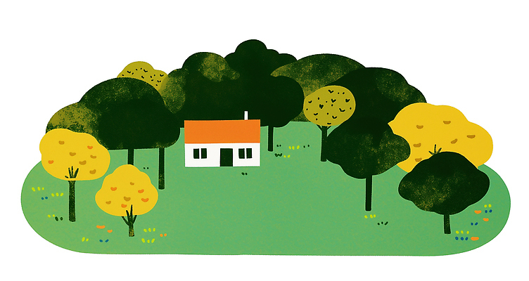 PSD 나무 열매 컬러 일러스트 자연 생명 휴식 풍경 초원 일상 여름 평화 환경 산책 감상 숲 조용 자연친화적 홀로라이프 국내일러스트 식물 라이프스타일 계절 컨셉 라이프 생태계 파일형식