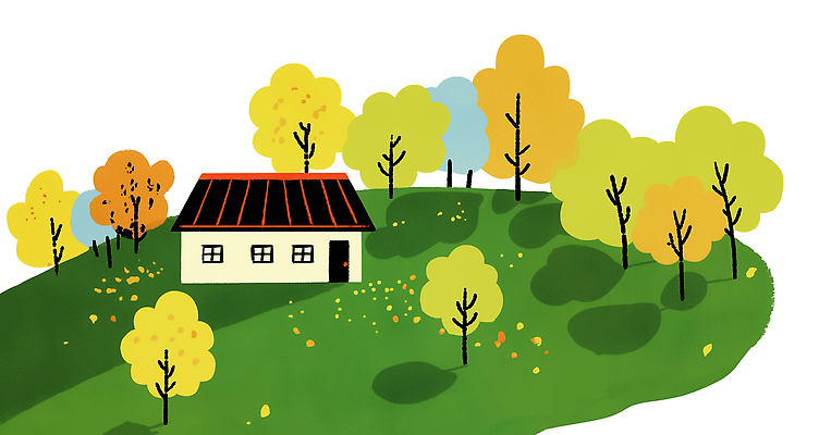 PSD 나무 공원 컬러 백그라운드 단풍 일러스트 자연 주택 따뜻함 풍경 라이프 햇빛 귀여움 정원 공간 가을 언덕 조용 색감 국내일러스트 식물 계절 공공시설 컨셉 잎 건물 생활 태양 생태계 파일형식