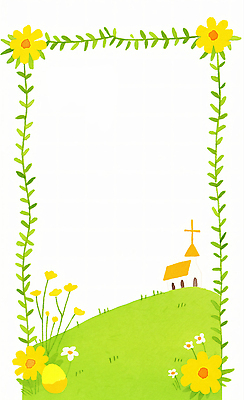 JPG 꽃 일러스트 자연 풍경 초원 라이프 초록색 교회 평화 봄 들꽃 시골 작음 언덕 조화 뷰티풀 색감 국내일러스트 AI일러스트 AI콘텐츠 식물 계절 컬러 컨셉 종교건축 건물 생활 크기 생태계 파일형식