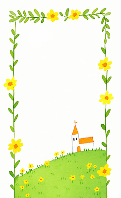 JPG 건축물 꽃 물결 백그라운드 겨울 일러스트 자연 휴식 풍경 노란색 교회 평화 시골 언덕 예배 조경 뷰티풀 청명 국내일러스트 AI일러스트 AI콘텐츠 식물 계절 건축 컬러 컨셉 종교건축 건물 생태계 파일형식