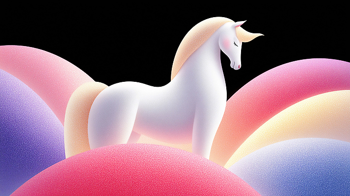 JPG 동물 구름 편집이미지 예술 컬러 백그라운드 밤하늘 꿈 우아함 신비 장면 뷰티풀 상상력 유니콘 환상 편집3D AI컴퓨터그래픽 AI콘텐츠 자연요소 컨셉 하늘 3D 야간 파일형식