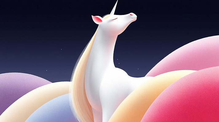 JPG 동물 구름 편집이미지 별 컬러 자연 밤하늘 평화 고요 신비 부드러움 마법 상상력 유니콘 환상 편집3D AI컴퓨터그래픽 AI콘텐츠 자연요소 컨셉 하늘 3D 감각 야간 생태계 파일형식