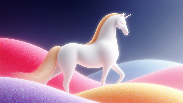 JPG 동물 편집이미지 예술 컬러 상상 자연 풍경 걷기 흰색 신비 언덕 갈기 조화 뷰티풀 유니콘 환상 편집3D AI컴퓨터그래픽 AI콘텐츠 컨셉 모션 3D 생태계 파일형식
