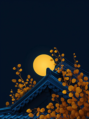 JPG 편집이미지 야경 자연 나뭇잎 기와집 풍경 노란색 평화 보름달 가을 은하수 조화 뷰티풀 이미지편집 AI컴퓨터그래픽 AI콘텐츠 계절 컬러 컨셉 잎 한옥 달 야간 생태계 파일형식 풍경_경치