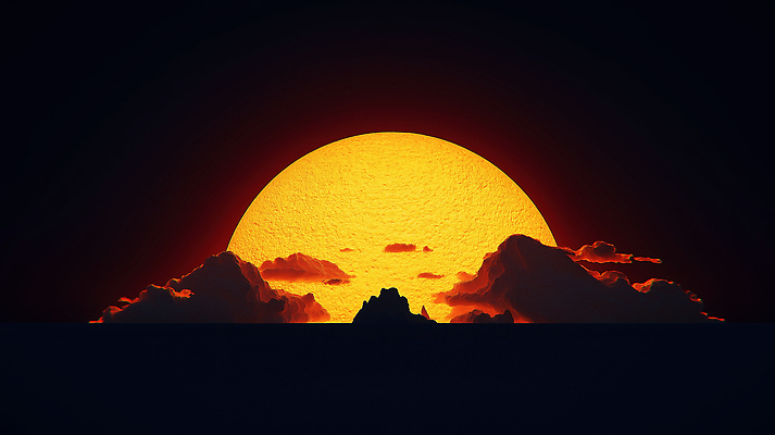 JPG 구름 편집이미지 자연 하늘 풍경 빛 태양 일몰 저녁 지평선 뷰티풀 평원 이미지편집 AI컴퓨터그래픽 AI콘텐츠 자연요소 노을 야간 생태계 파일형식