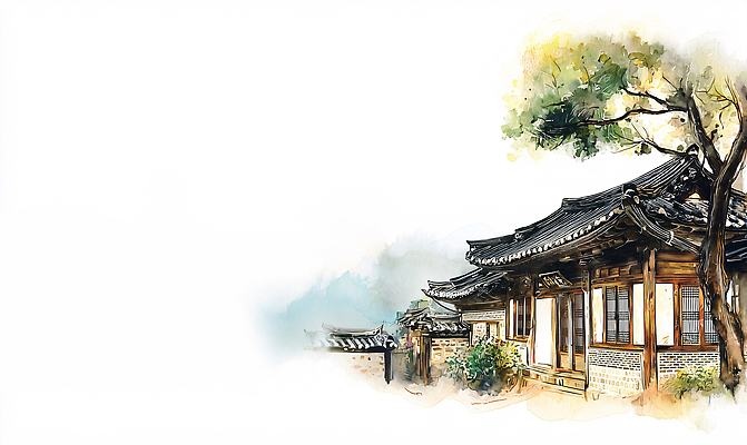 JPG 나무 전통 디자인 건축 문화 여행 고건축 일러스트 자연 한옥 한국 풍경 햇빛 고요 공간 가을 역사 지역 뷰티풀 국내일러스트 AI일러스트 AI콘텐츠 식물 한국전통 건축물 계절 아시아 태양 생태계 파일형식