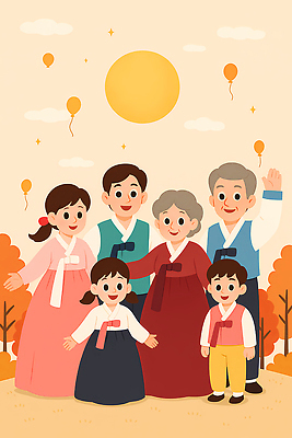 JPG 전통 행복 감정 컬러 프로포즈 일러스트 가족 자연 날씨 함께함 따뜻함 대화 웃음 풍경 햇빛 모임 가을 한복 즐거움 형제 세대 국내일러스트 AI일러스트 AI콘텐츠 한국전통 계절 남자 컨셉 관계 표정 말하기 태양 전통의상 생태계 파일형식