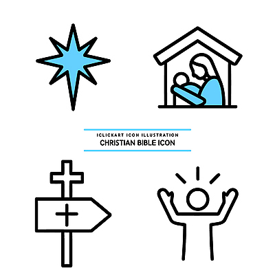아이콘 별 기독교 종교 상징 십자가 사랑 성경 희망 기도 출산 예수 그림 2D아이콘 AI파일 자연요소 감정 종교용품 신_종교 파일형식 벡터