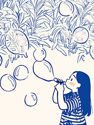 JPG 웰빙 행복 어린이 컬러 일러스트 모션 자연 놀이 웃음 소녀 초원 여름 친구 장난감 거품 성장 표현 즐거움 그림 상상력 창의성 국내일러스트 AI일러스트 AI콘텐츠 계절 여자 감정 관계 표정 사람 생태계 파일형식