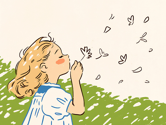 JPG 꽃잎 행복 감정 어린이 일러스트 상상 자연 놀이 바람 미소 풍경 소녀 잔디 여름 햇빛 자유 도전 순수 명상 뷰티풀 순간 국내일러스트 AI일러스트 AI콘텐츠 자연요소 식물 계절 여자 꽃 컨셉 날씨 표정 사람 태양 생태계 파일형식