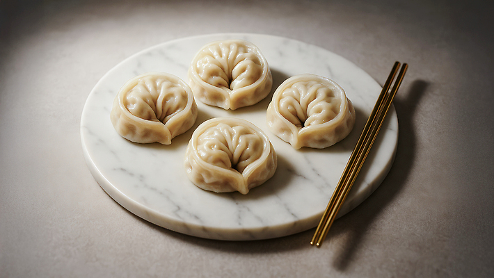 JPG 편집이미지 접시 디자인 음식 재료 디저트 요리 중식 식사 전통음식 맛 즐거움 만두 대리석 편집실사 AI포토 AI콘텐츠 전통 식기 감정 컨셉 CG 파일형식