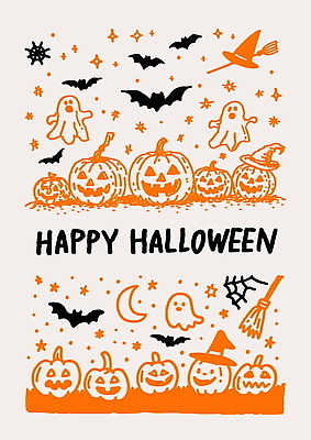 PSD 예술 일러스트 호박 장식 빛 축제 할로윈 가을 분위기 유령 마녀 팬시 박쥐 마법 국내일러스트 계절 컨셉 채소 포유류 파일형식