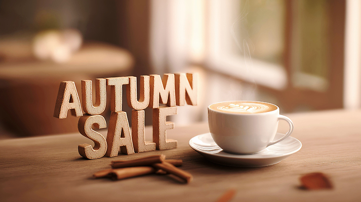 JPG 편집이미지 계절 커피 음료 나뭇잎 따뜻함 이벤트 인테리어 세일 카페 빵집 가을 분위기 이미지편집 AI컴퓨터그래픽 AI콘텐츠 디자인 컨셉 잎 상점 파일형식